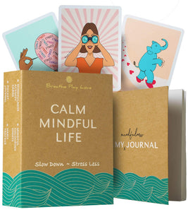 Mindfulness Self-Care Gift Box for Women, Men, Teenagers. A lovely set of mindfulness cards to promote wellbeing in you and those you love.